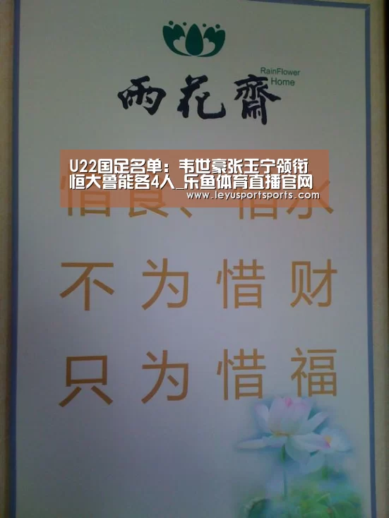 U22国足名单:韦世豪张玉宁领衔 恒大鲁能各4人_乐鱼体育直播官网(图1) 乐鱼直播